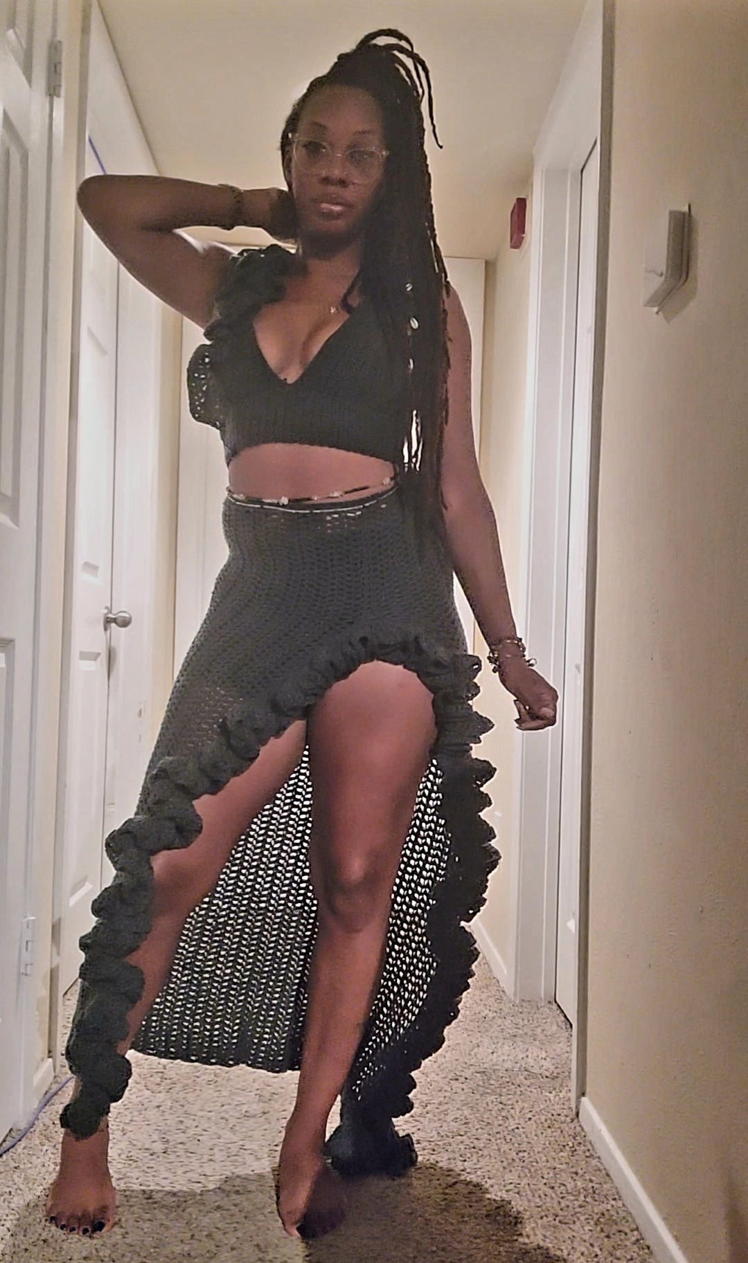 "Ruffled Feathers" 2 pc set